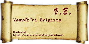 Vasvári Brigitta névjegykártya